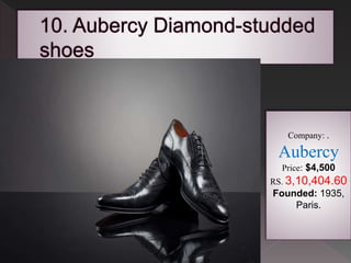 World top 10 costly footwear brands