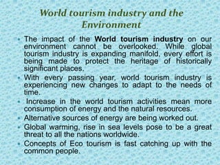 World tourism