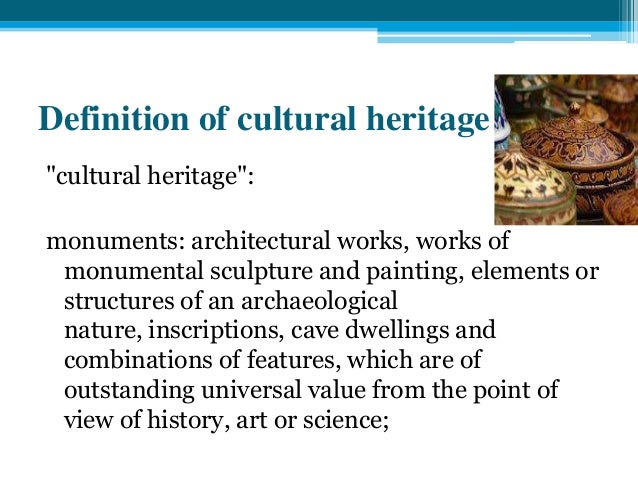 cultural heritage tourism meaning