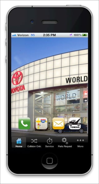 World Toyota iPhone Car Dealership App