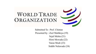Submitted To : Prof. Chintan
Presented by : Zeel Mathkiya (19)
               Sejal Mehta (21)
              Hirni Mewada (22)
              Varun Modi (23)
              Siddhi Nalawade (24)
 