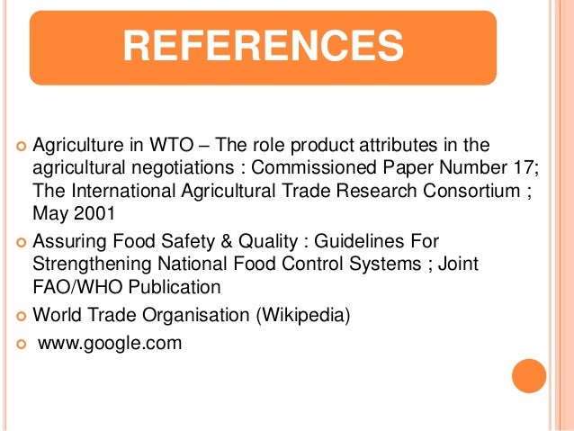 Research paper on world trade organization