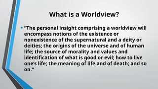 Worldviews-PPT.pptx identities and worldview | PPTX