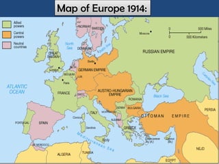 Map of Europe 1914:
 
