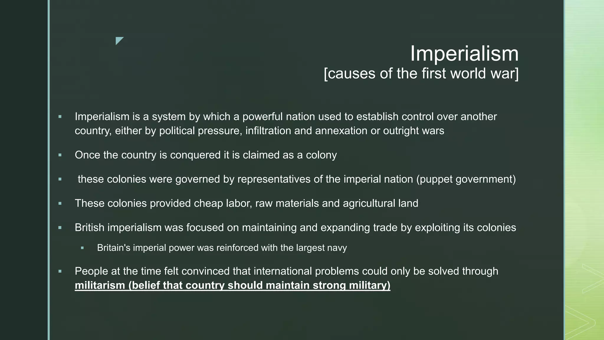 The First World War | PPTX