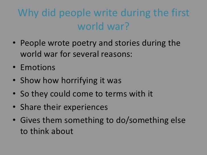 World war 1 and post war english