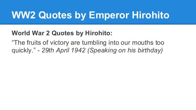 Quotes from World War II