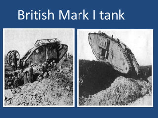 British Mark I tank 
 