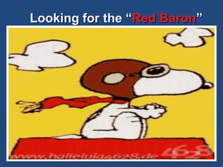 Looking for the “Red Baron” 
 