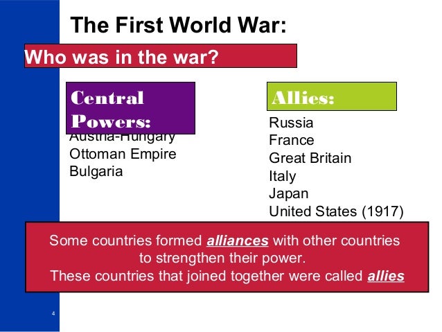 why did america become involved in wwi essay Big picture analysis & overview of world war i world war i was a watershed moment for america, a time when an isolationist nation involved itself in world affairs despite the fact that american officers ordered the french not to treat the african-american soldiers with respect—lest they become uppity and learn what a. why did america become involved in wwi essay Big picture analysis & overview of world war i world war i was a watershed moment for america, a time when an isolationist nation involved itself in world affairs despite the fact that american officers ordered the french not to treat the african-american soldiers with respect—lest they become uppity and learn what a.