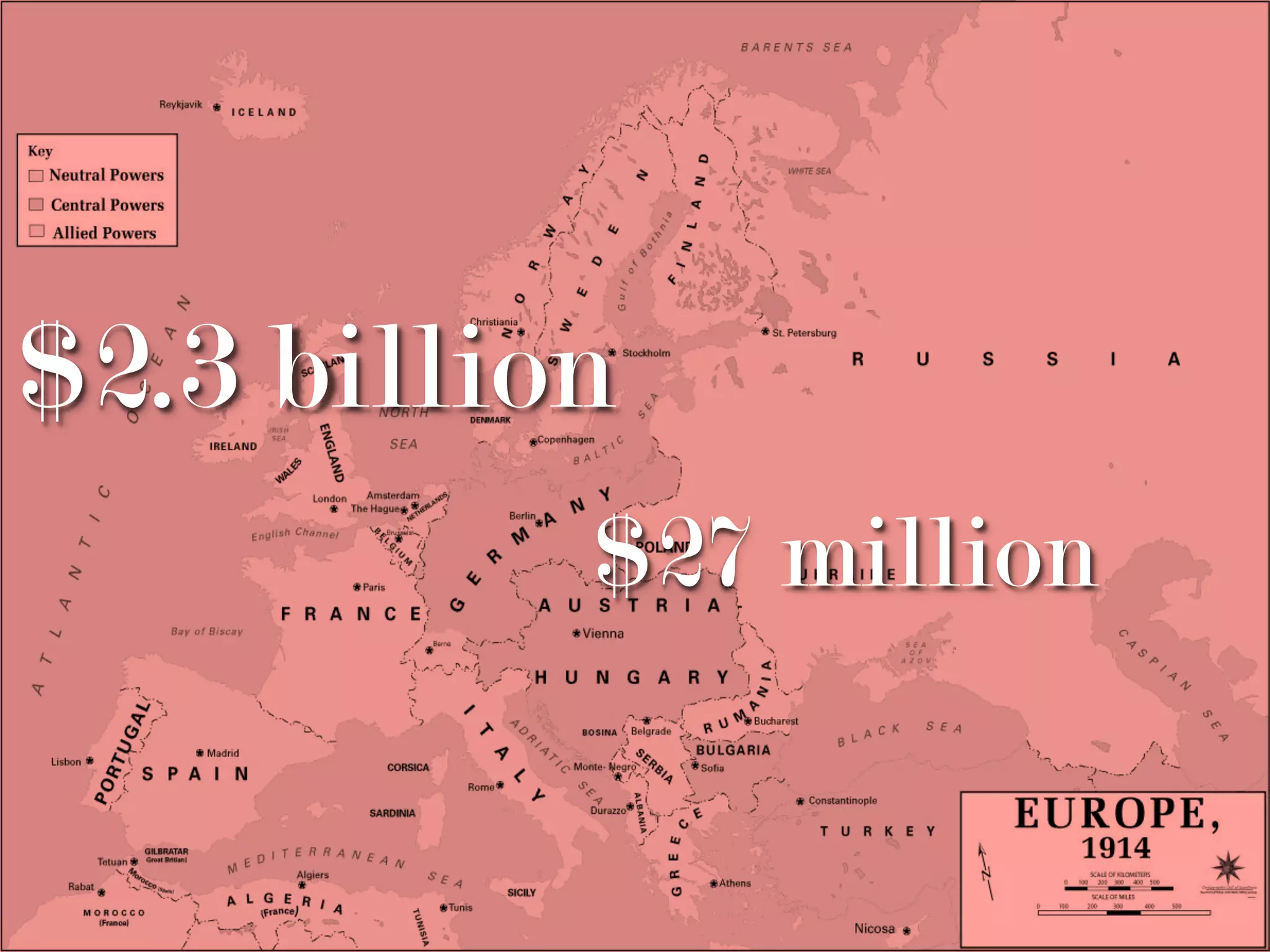 $2.3 billion
$27 million
 