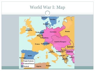 World War I: Map
 