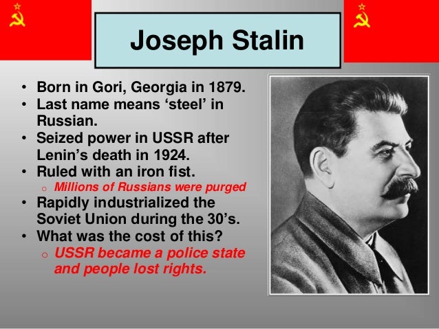 the three reasons why joseph stalin became the leader of the ussr The power struggle occurred from 1923-1929 and eventually stalin effectively became the leader of the ussr due to many reasons, including the weaknesses of trotsky trotsky had not been a bolshevik initially – he converted from the menshevik party in 1917. the three reasons why joseph stalin became the leader of the ussr The power struggle occurred from 1923-1929 and eventually stalin effectively became the leader of the ussr due to many reasons, including the weaknesses of trotsky trotsky had not been a bolshevik initially – he converted from the menshevik party in 1917.