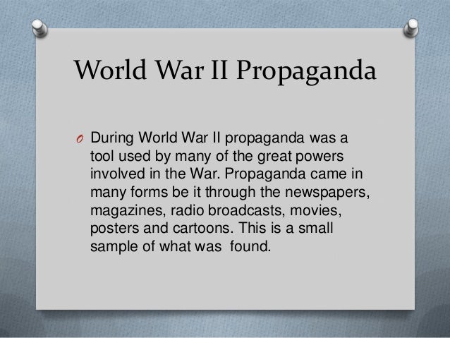 World War II Propaganda on the Home Front