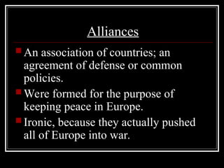 World War I PowerPoint- world history ninth grade | PPT