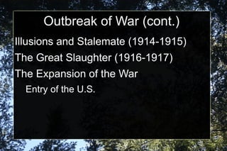 Other long-range underlying causes. 