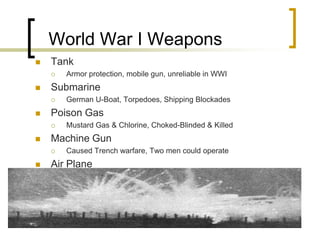 World War One Lecture PP