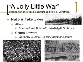 World War One Lecture PP
