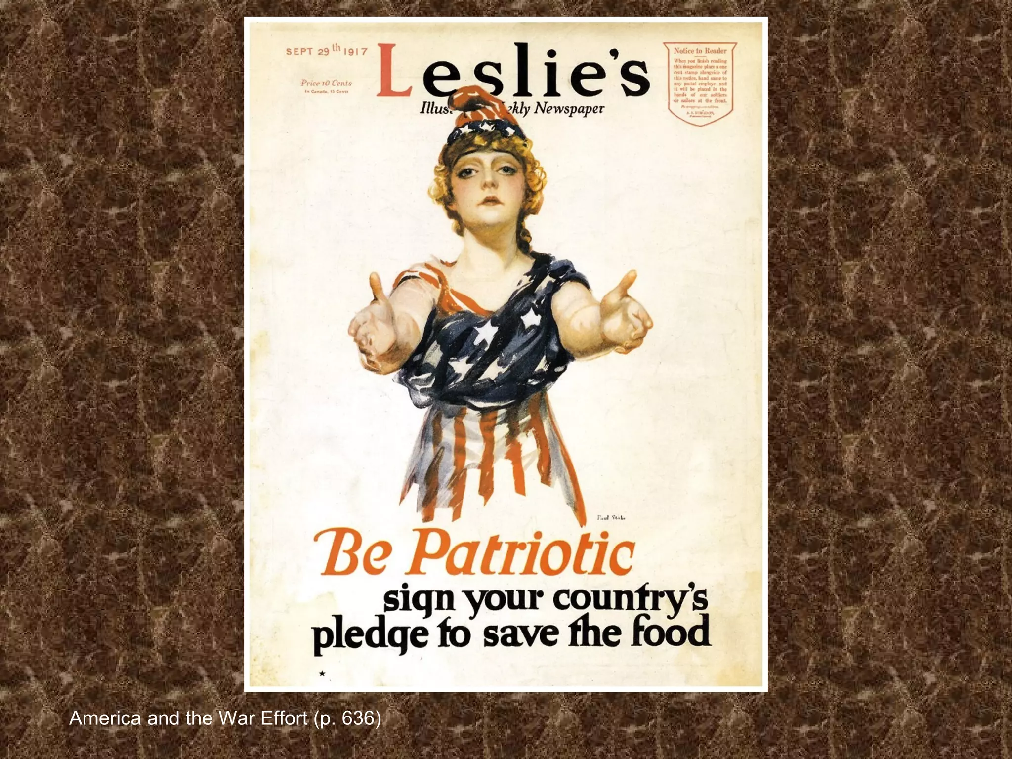 America and the War Effort (p. 636)
 