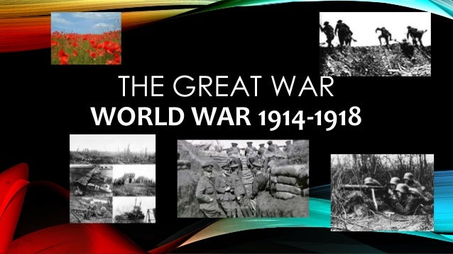 world war 1 presentation slideshare