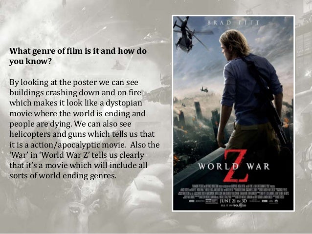 World War Z Poster Analysis