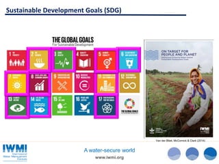 Water and the Sustainable Development Goals (SDGs)