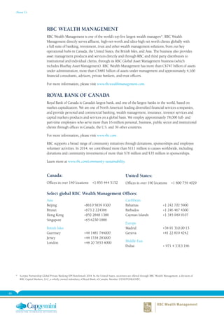 World Wealth Report 2015 from Capgemini and RBC Wealth Management | PDF