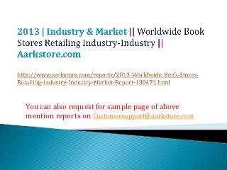 You can also request for sample page of above
mention reports on Customersupport@aarkstore.com
 