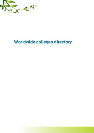 Worldwide colleges directory
 