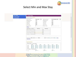 Select Min and Max Stay
 