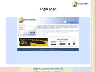 Login page
 