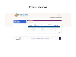 Create seasons