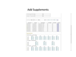 Add Supplements