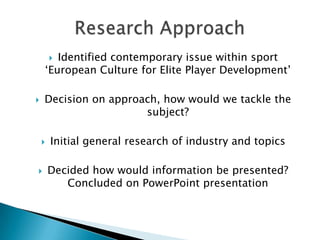 USAElite Player Development