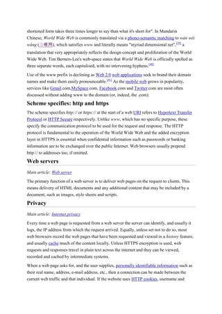 Website Short Form World wide web | DOCX