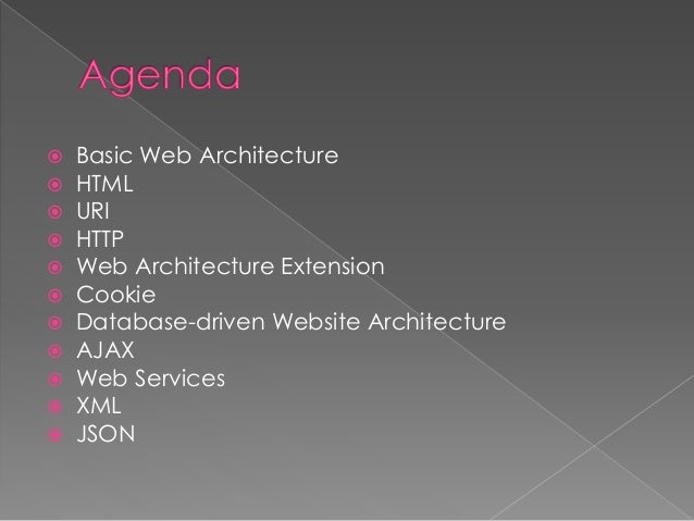 World wide web architecture presentation
