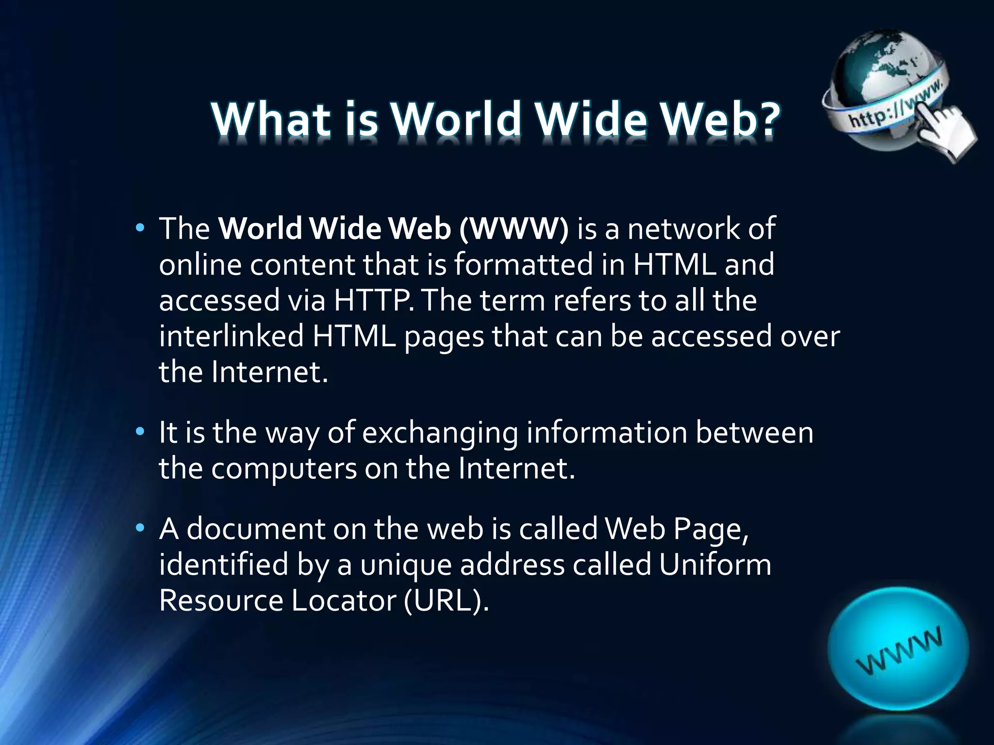World wide web ppt | PPTX