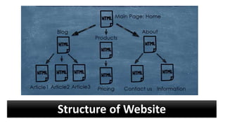 Structure of Website
 