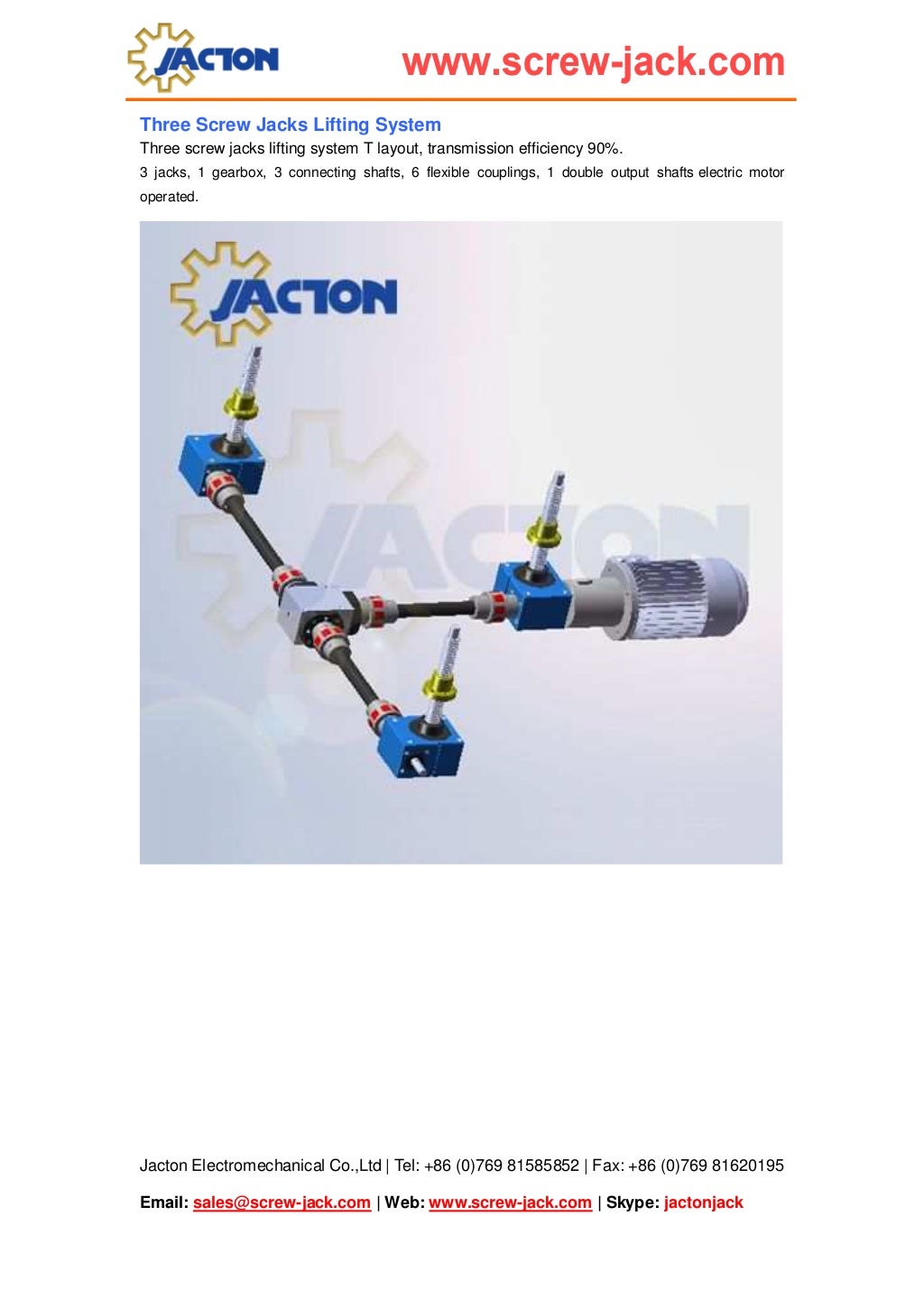 Worm drive lift system, multiple screw jacks lift table, screw jacks