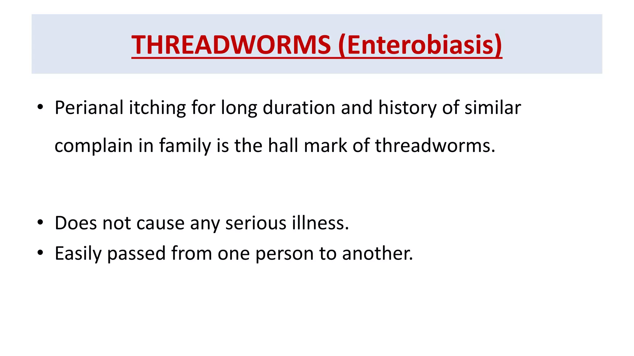 Worm infestation | PPTX