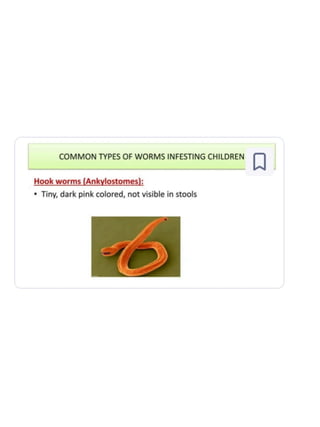 Infested Body WWorm infestation refers to the presence of parasitic worms (helminths ...