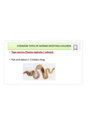 Infested Body WWorm infestation refers to the presence of parasitic worms (helminths ...