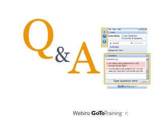Q&
  A             Type question here




 Webinar sponsored by:
 
