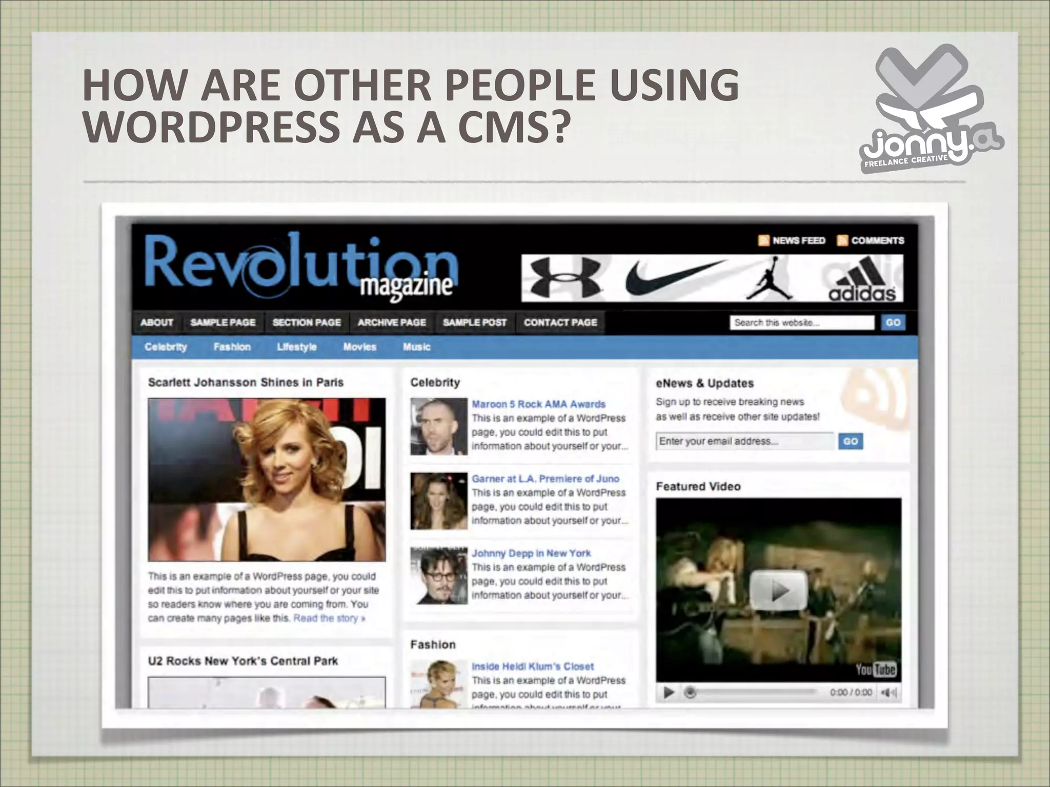 WordPress Is Not A Blog from WordCamp UK 2008