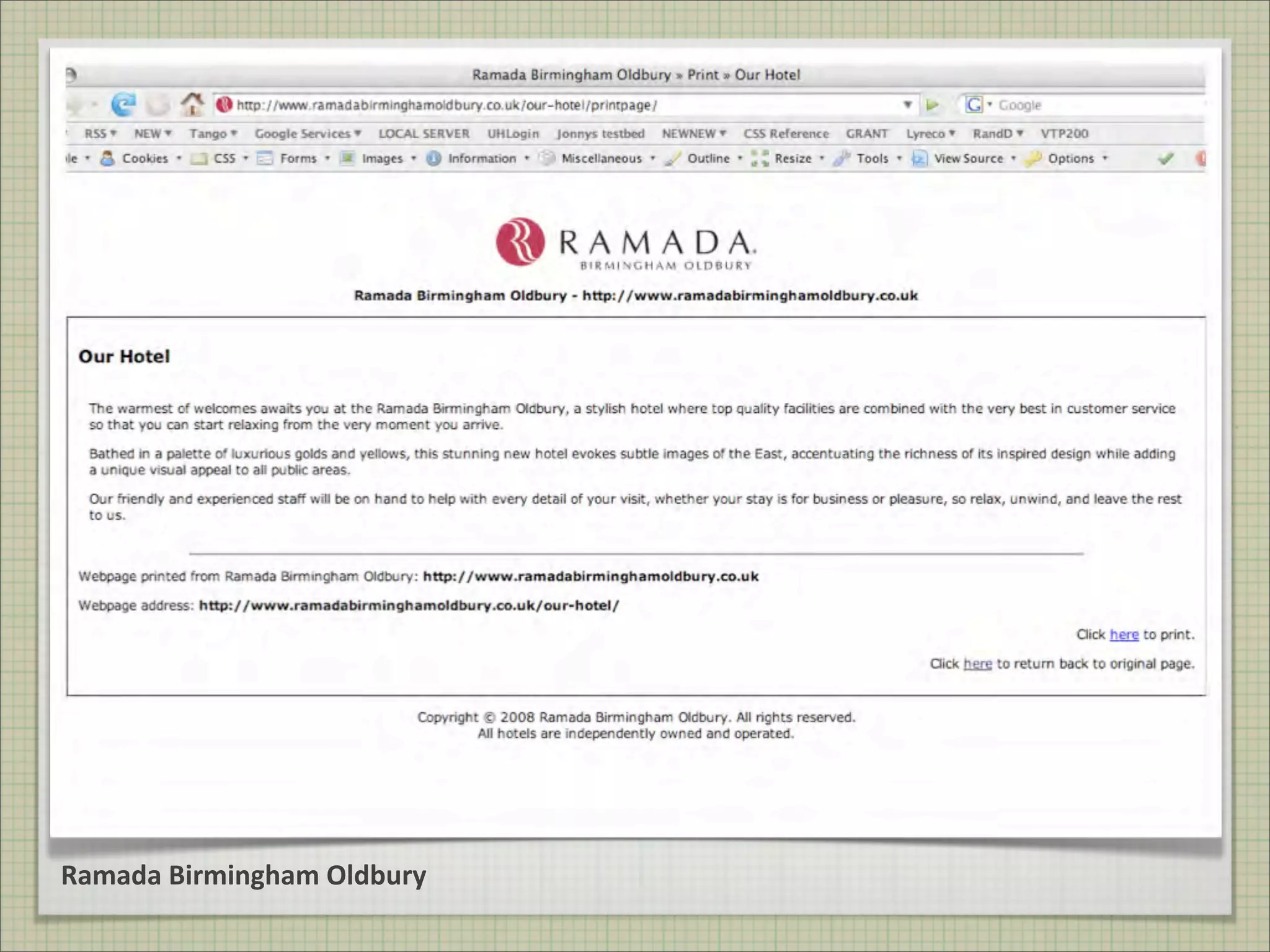 WordPress Is Not A Blog from WordCamp UK 2008