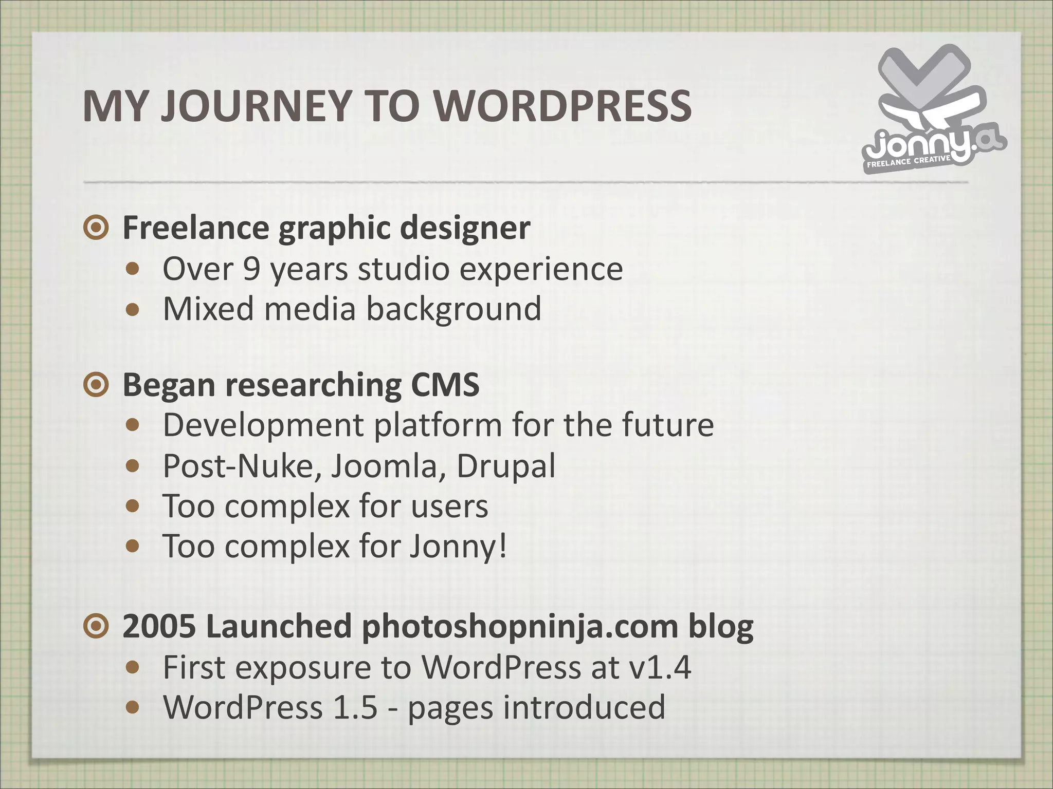 WordPress Is Not A Blog from WordCamp UK 2008