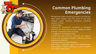burst pipes: a common plumbing emergency - causes,... Worried About Burst Pipes Call a 247 Tulsa Plumber.pptx