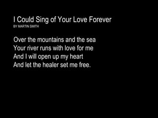 I Could Sing of Your Love Forever   BY MARTIN SMITH ,[object Object]