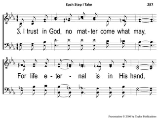 3-1 Each Step I Take Each Step I Take 287
 