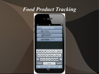 Food Product Tracking
 